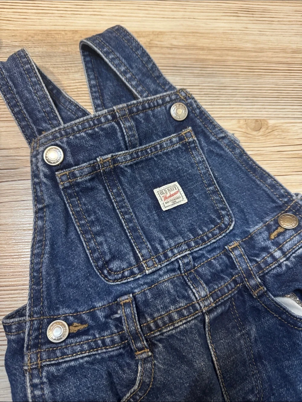 Old Navy Dark Blue Denim Kids Overalls